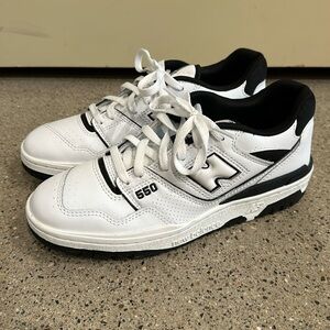 New Balance 550 White/Black - Size 8